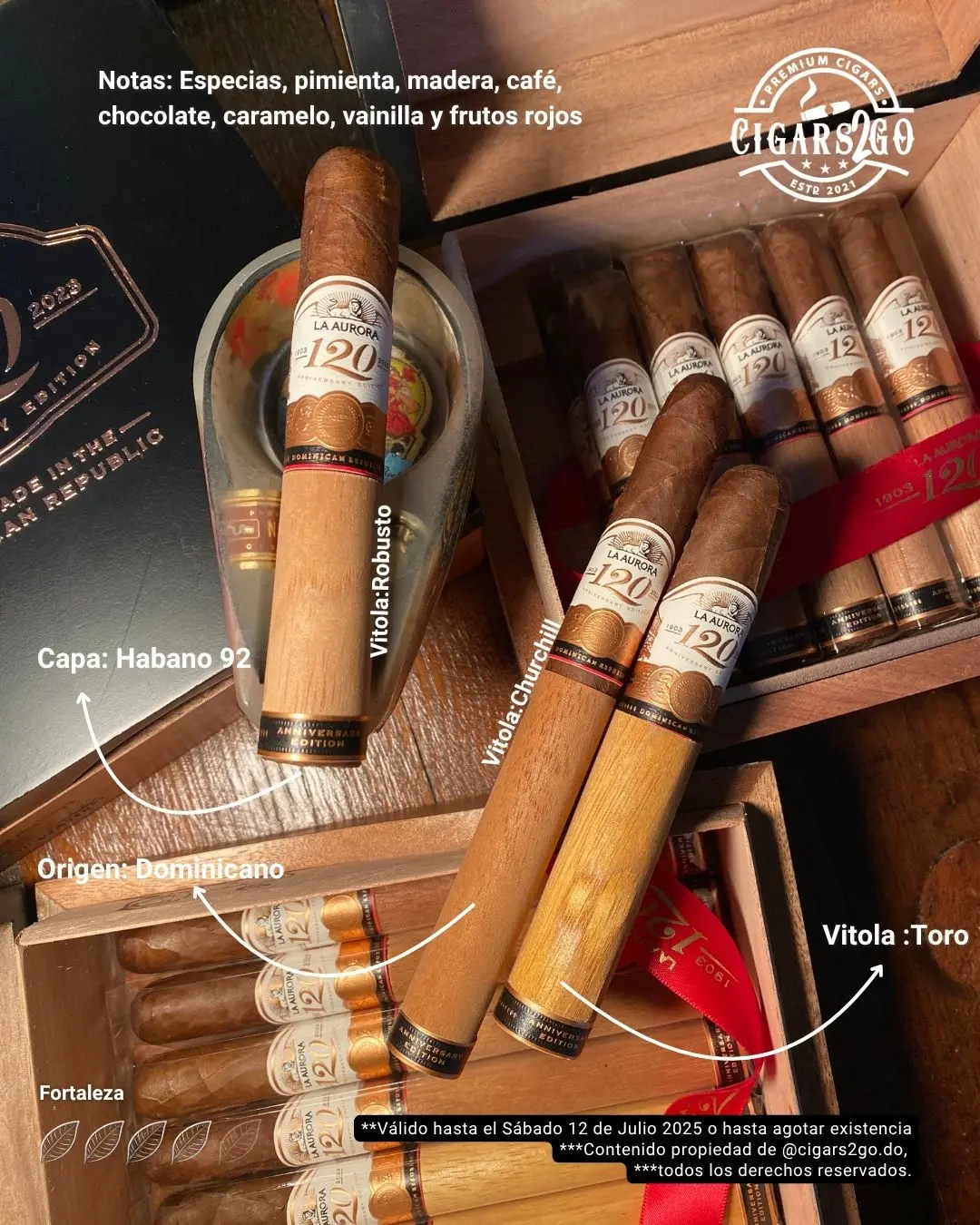 Cigarros por fortaleza
