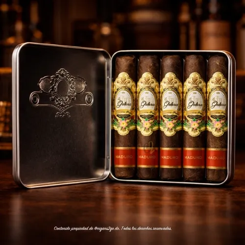 La Galera Maduro Half Corona Tin 5